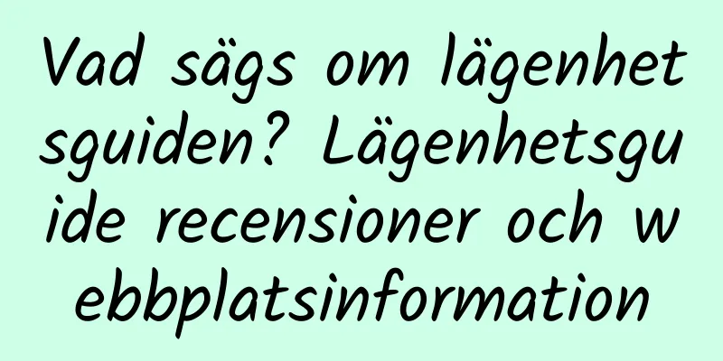 Vad sägs om lägenhetsguiden? Lägenhetsguide recensioner och webbplatsinformation