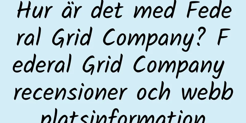Hur är det med Federal Grid Company? Federal Grid Company recensioner och webbplatsinformation