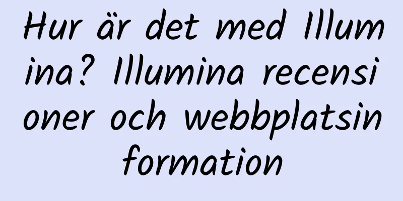 Hur är det med Illumina? Illumina recensioner och webbplatsinformation