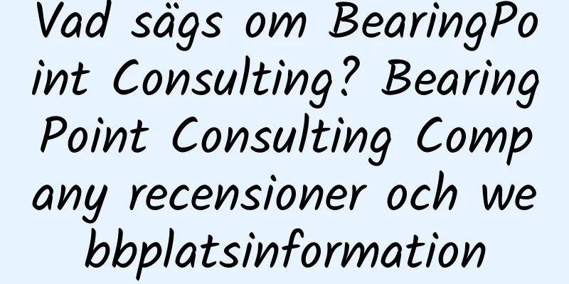 Vad sägs om BearingPoint Consulting? BearingPoint Consulting Company recensioner och webbplatsinformation