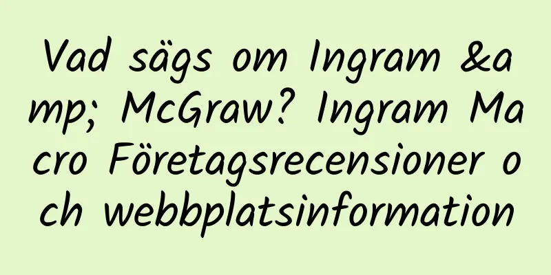 Vad sägs om Ingram & McGraw? Ingram Macro Företagsrecensioner och webbplatsinformation