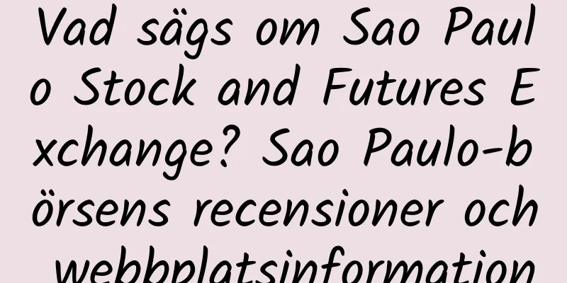 Vad sägs om Sao Paulo Stock and Futures Exchange? Sao Paulo-börsens recensioner och webbplatsinformation