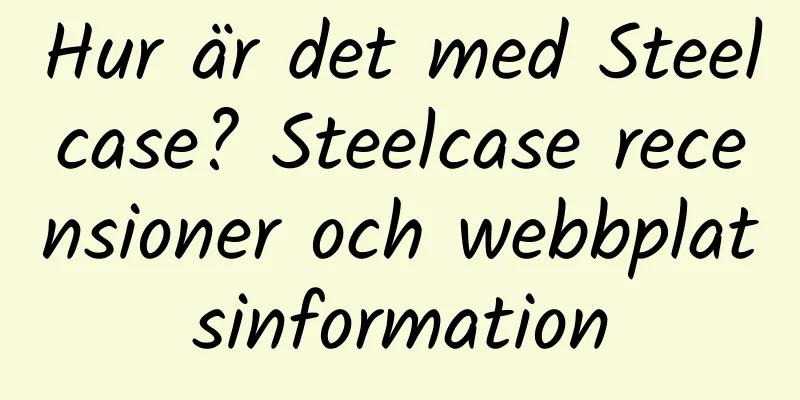 Hur är det med Steelcase? Steelcase recensioner och webbplatsinformation