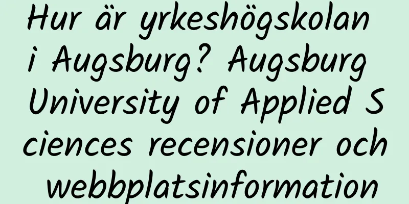 Hur är yrkeshögskolan i Augsburg? Augsburg University of Applied Sciences recensioner och webbplatsinformation