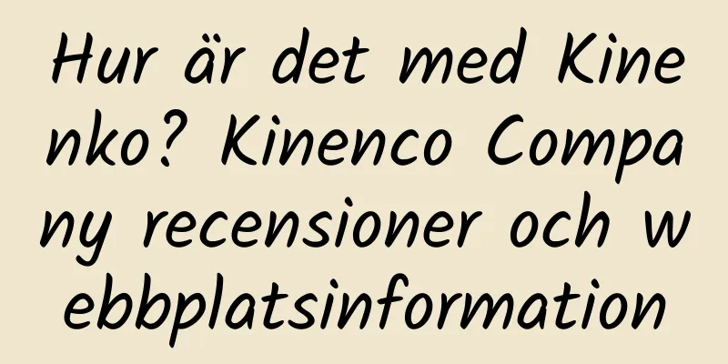 Hur är det med Kinenko? Kinenco Company recensioner och webbplatsinformation