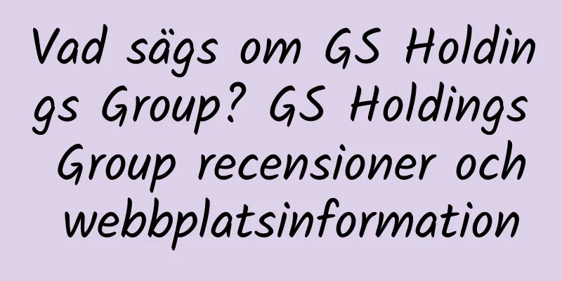 Vad sägs om GS Holdings Group? GS Holdings Group recensioner och webbplatsinformation