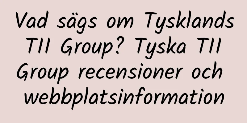 Vad sägs om Tysklands TII Group? Tyska TII Group recensioner och webbplatsinformation
