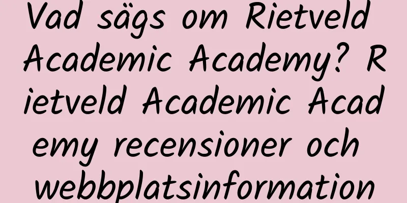 Vad sägs om Rietveld Academic Academy? Rietveld Academic Academy recensioner och webbplatsinformation