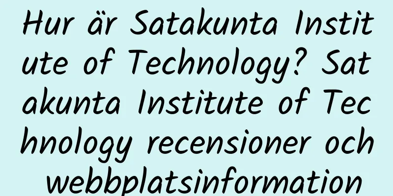 Hur är Satakunta Institute of Technology? Satakunta Institute of Technology recensioner och webbplatsinformation