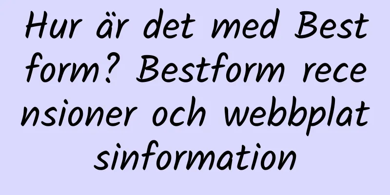 Hur är det med Bestform? Bestform recensioner och webbplatsinformation