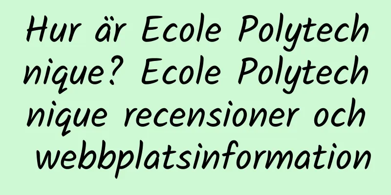 Hur är Ecole Polytechnique? Ecole Polytechnique recensioner och webbplatsinformation