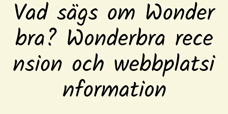 Vad sägs om Wonderbra? Wonderbra recension och webbplatsinformation