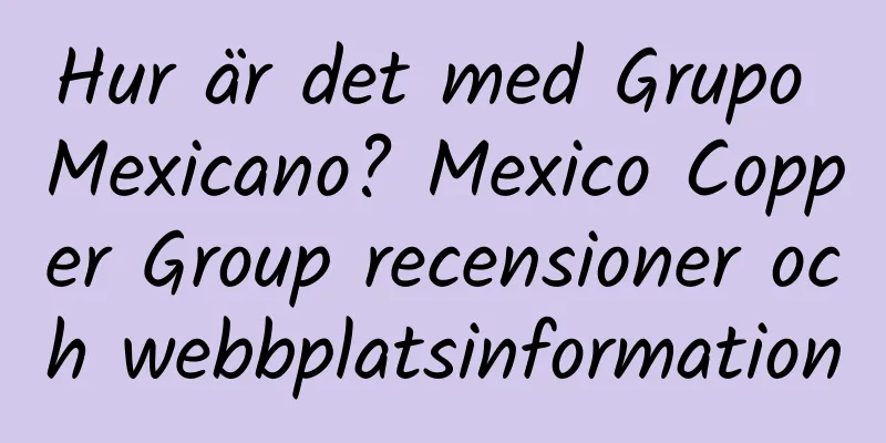Hur är det med Grupo Mexicano? Mexico Copper Group recensioner och webbplatsinformation