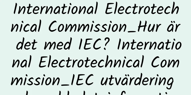International Electrotechnical Commission_Hur är det med IEC? International Electrotechnical Commission_IEC utvärdering och webbplatsinformation