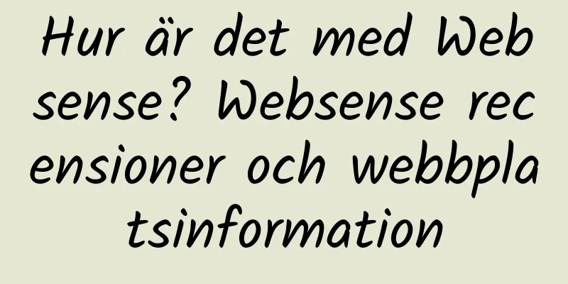 Hur är det med Websense? Websense recensioner och webbplatsinformation
