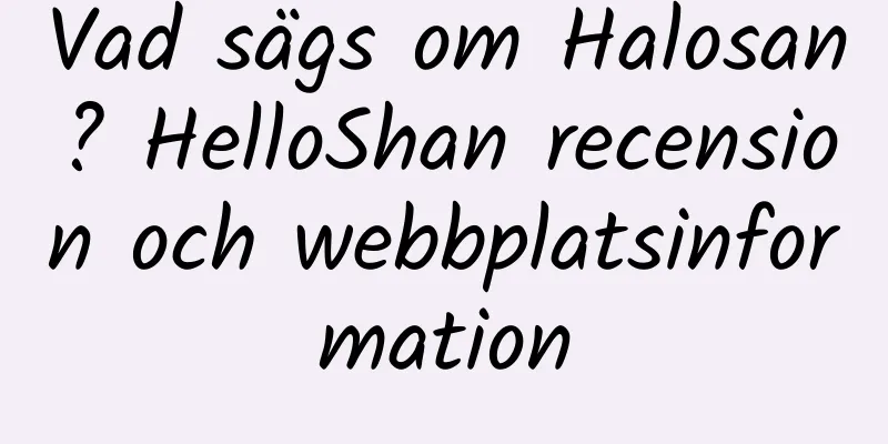 Vad sägs om Halosan? HelloShan recension och webbplatsinformation