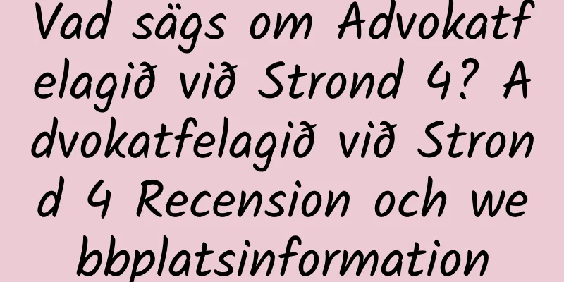 Vad sägs om Advokatfelagið við Strond 4? Advokatfelagið við Strond 4 Recension och webbplatsinformation
