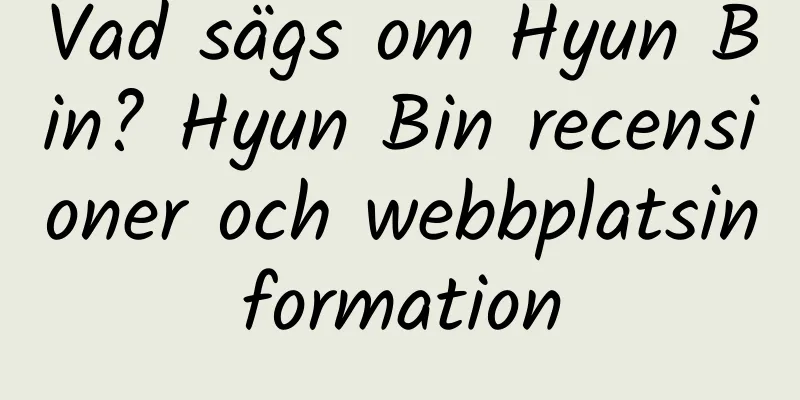 Vad sägs om Hyun Bin? Hyun Bin recensioner och webbplatsinformation