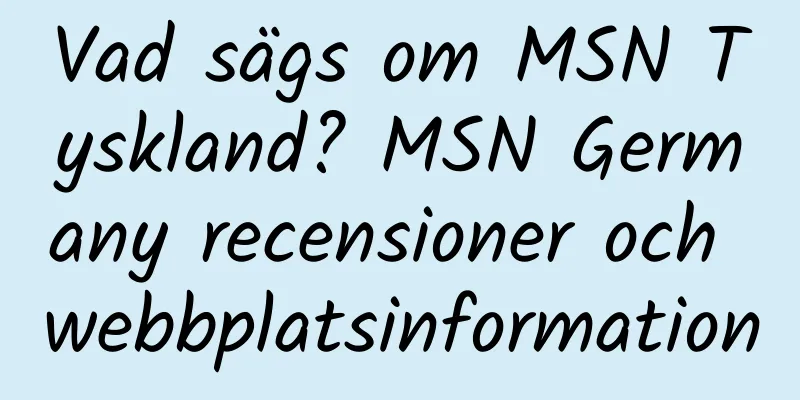 Vad sägs om MSN Tyskland? MSN Germany recensioner och webbplatsinformation