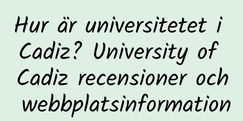 Hur är universitetet i Cadiz? University of Cadiz recensioner och webbplatsinformation
