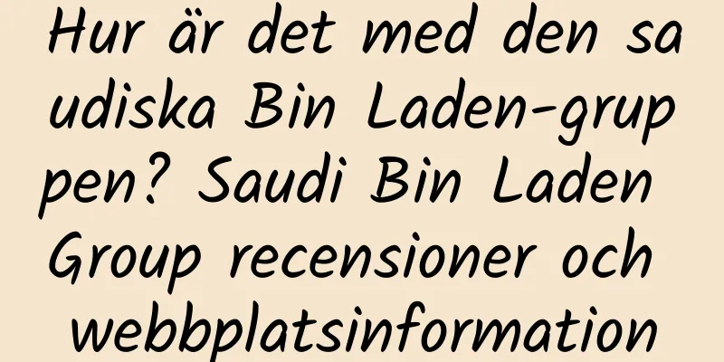 Hur är det med den saudiska Bin Laden-gruppen? Saudi Bin Laden Group recensioner och webbplatsinformation