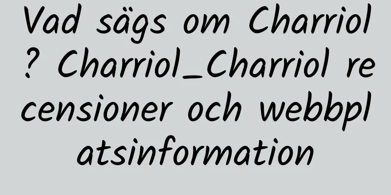Vad sägs om Charriol? Charriol_Charriol recensioner och webbplatsinformation