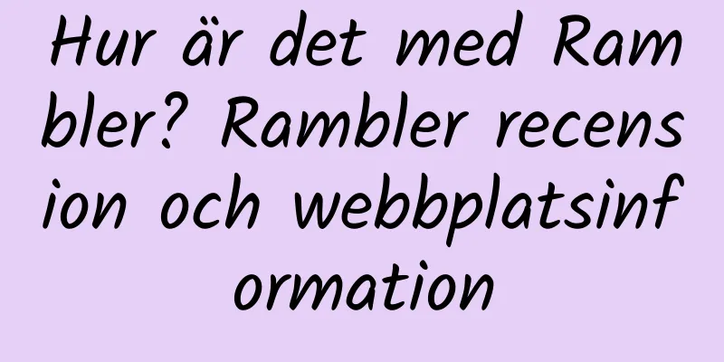 Hur är det med Rambler? Rambler recension och webbplatsinformation