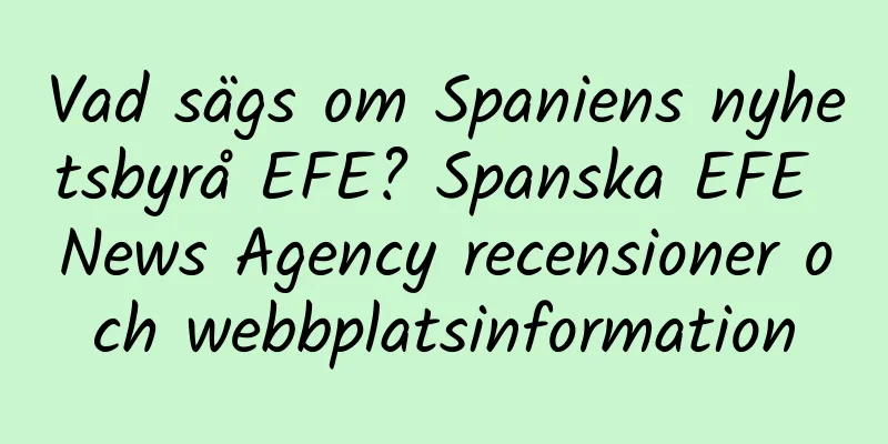 Vad sägs om Spaniens nyhetsbyrå EFE? Spanska EFE News Agency recensioner och webbplatsinformation