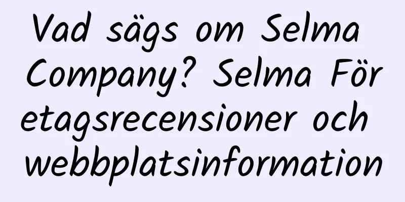 Vad sägs om Selma Company? Selma Företagsrecensioner och webbplatsinformation