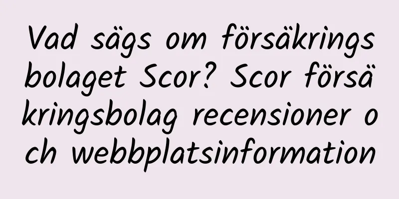 Vad sägs om försäkringsbolaget Scor? Scor försäkringsbolag recensioner och webbplatsinformation