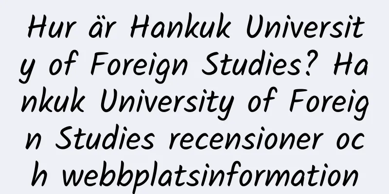 Hur är Hankuk University of Foreign Studies? Hankuk University of Foreign Studies recensioner och webbplatsinformation