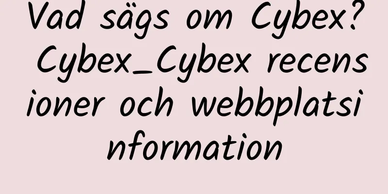 Vad sägs om Cybex? Cybex_Cybex recensioner och webbplatsinformation
