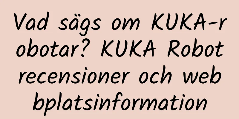 Vad sägs om KUKA-robotar? KUKA Robotrecensioner och webbplatsinformation