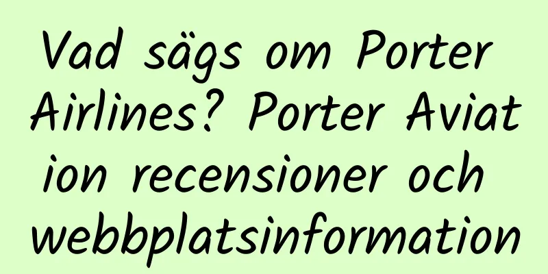 Vad sägs om Porter Airlines? Porter Aviation recensioner och webbplatsinformation