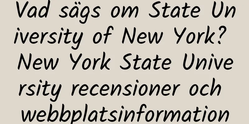 Vad sägs om State University of New York? New York State University recensioner och webbplatsinformation