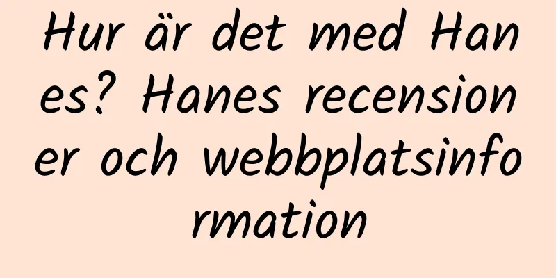 Hur är det med Hanes? Hanes recensioner och webbplatsinformation