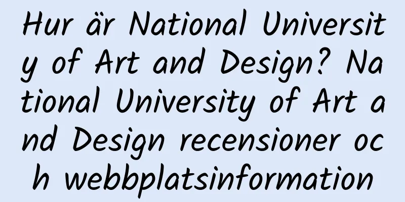 Hur är National University of Art and Design? National University of Art and Design recensioner och webbplatsinformation