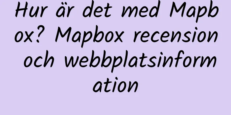 Hur är det med Mapbox? Mapbox recension och webbplatsinformation