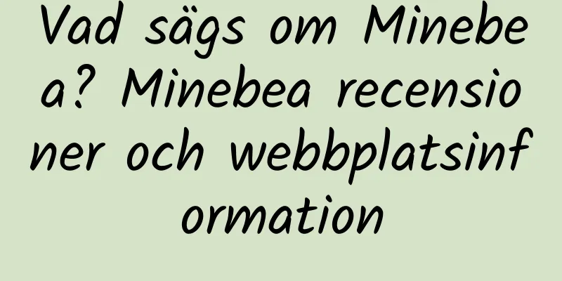 Vad sägs om Minebea? Minebea recensioner och webbplatsinformation
