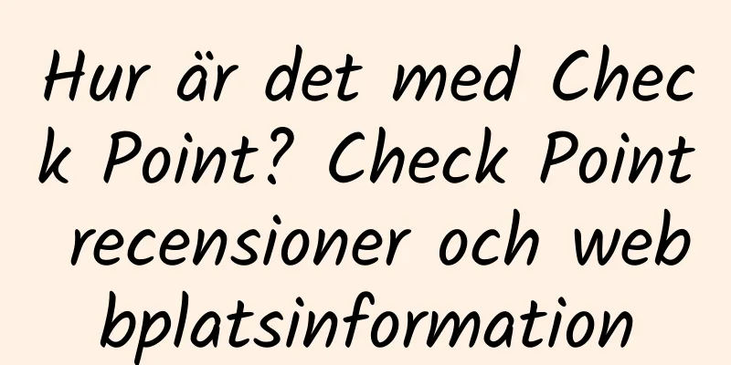 Hur är det med Check Point? Check Point recensioner och webbplatsinformation