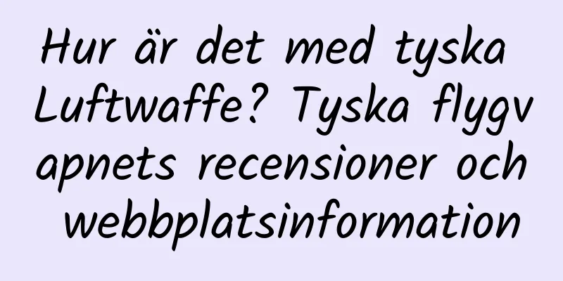 Hur är det med tyska Luftwaffe? Tyska flygvapnets recensioner och webbplatsinformation