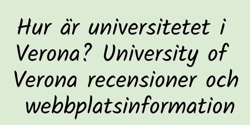 Hur är universitetet i Verona? University of Verona recensioner och webbplatsinformation