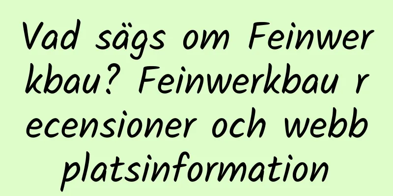 Vad sägs om Feinwerkbau? Feinwerkbau recensioner och webbplatsinformation