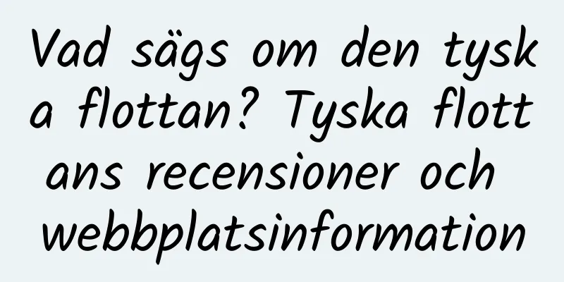 Vad sägs om den tyska flottan? Tyska flottans recensioner och webbplatsinformation