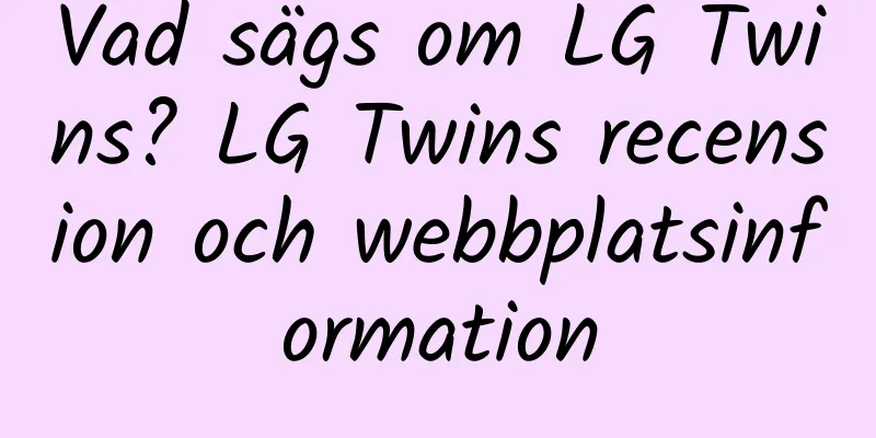 Vad sägs om LG Twins? LG Twins recension och webbplatsinformation
