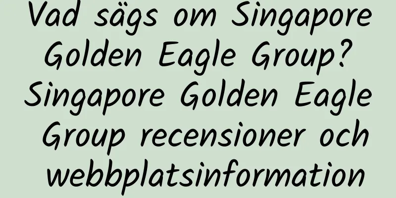 Vad sägs om Singapore Golden Eagle Group? Singapore Golden Eagle Group recensioner och webbplatsinformation