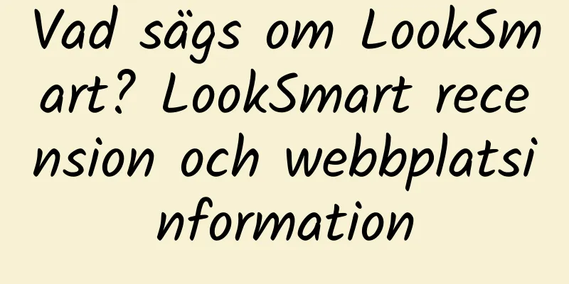 Vad sägs om LookSmart? LookSmart recension och webbplatsinformation