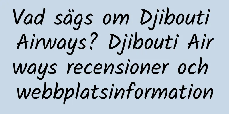 Vad sägs om Djibouti Airways? Djibouti Airways recensioner och webbplatsinformation