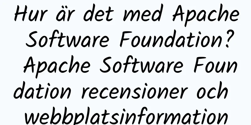 Hur är det med Apache Software Foundation? Apache Software Foundation recensioner och webbplatsinformation