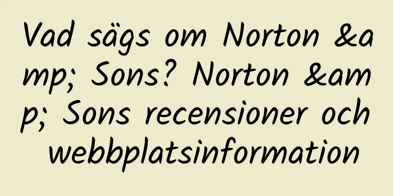 Vad sägs om Norton & Sons? Norton & Sons recensioner och webbplatsinformation
